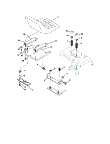 Seat Assembly parts for Craftsman Front-Engine Lawn Tractor 917276380 from AppliancePartsPros.com