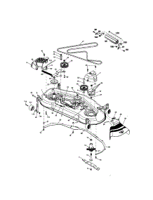 Mower Deck parts for Craftsman Front-Engine Lawn Tractor 917276380 from AppliancePartsPros.com