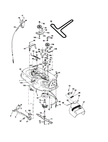 Mower Deck parts for Craftsman Front-Engine Lawn Tractor 917276392 from AppliancePartsPros.com