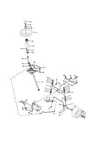 Steering parts for Craftsman Front-Engine Lawn Tractor 917276393 from AppliancePartsPros.com