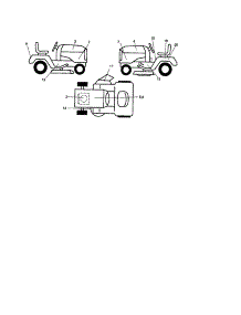 Decals parts for Craftsman Front-Engine Lawn Tractor 917276393 from AppliancePartsPros.com