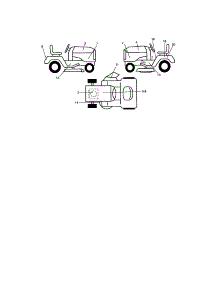 Decals parts for Craftsman Front-Engine Lawn Tractor 917276410 from AppliancePartsPros.com