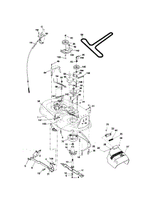 Mower Deck parts for Craftsman Front-Engine Lawn Tractor 917276412 from AppliancePartsPros.com