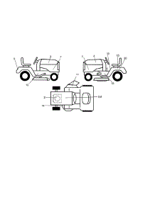 Decals parts for Craftsman Front-Engine Lawn Tractor 917276413 from AppliancePartsPros.com