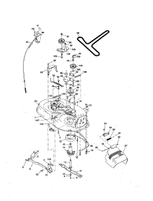 Mower Deck parts for Craftsman Front-Engine Lawn Tractor 917276413 from AppliancePartsPros.com