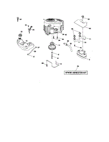 Engine parts for Craftsman Front-Engine Lawn Tractor 917276600 from AppliancePartsPros.com