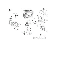Engine parts for Craftsman Front-Engine Lawn Tractor 917276601 from AppliancePartsPros.com