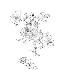 Mower Deck parts for Craftsman Front-Engine Lawn Tractor 917276601 from AppliancePartsPros.com
