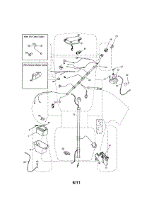 Electrical parts for Craftsman Front-Engine Lawn Tractor 917276621 from AppliancePartsPros.com