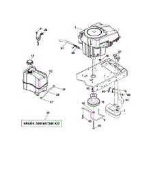 Engine parts for Craftsman Front-Engine Lawn Tractor 917276621 from AppliancePartsPros.com