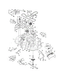 Mower Deck parts for Craftsman Front-Engine Lawn Tractor 917276621 from AppliancePartsPros.com