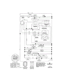 Schematic Diagram parts for Craftsman Front-Engine Lawn Tractor 917276621 from AppliancePartsPros.com