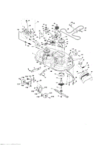Mower Deck parts for Craftsman Front-Engine Lawn Tractor 917276630 from AppliancePartsPros.com
