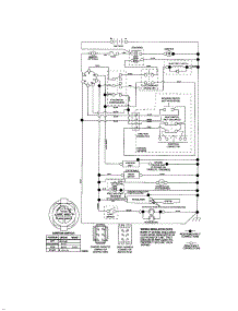 Schematic-Tractor parts for Craftsman Front-Engine Lawn Tractor 917276630 from AppliancePartsPros.com