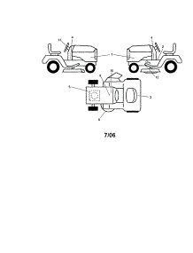 Decals parts for Craftsman Front-Engine Lawn Tractor 917276641 from AppliancePartsPros.com