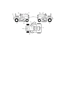 Decals parts for Craftsman Front-Engine Lawn Tractor 917276680 from AppliancePartsPros.com