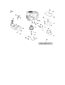 Engine parts for Craftsman Front-Engine Lawn Tractor 917276681 from AppliancePartsPros.com