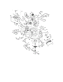 Mower Deck parts for Craftsman Front-Engine Lawn Tractor 917276681 from AppliancePartsPros.com