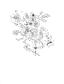Mower Deck parts for Craftsman Front-Engine Lawn Tractor 917276683 from AppliancePartsPros.com