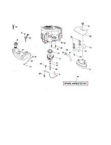 Engine parts for Craftsman Front-Engine Lawn Tractor 917276700 from AppliancePartsPros.com