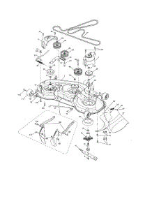 Mower Deck parts for Craftsman Front-Engine Lawn Tractor 917276700 from AppliancePartsPros.com