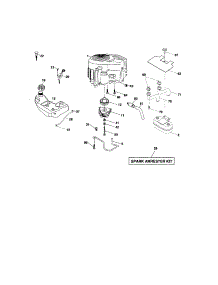 Engine parts for Craftsman Front-Engine Lawn Tractor 917276701 from AppliancePartsPros.com