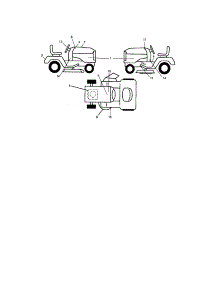 Decals parts for Craftsman Front-Engine Lawn Tractor 917276701 from AppliancePartsPros.com