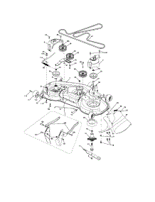 Mower Deck parts for Craftsman Front-Engine Lawn Tractor 917276702 from AppliancePartsPros.com