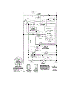 Schematic-Tractor parts for Craftsman Front-Engine Lawn Tractor 917276702 from AppliancePartsPros.com