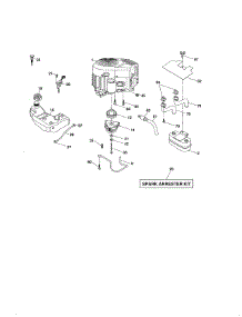 Engine parts for Craftsman Front-Engine Lawn Tractor 917276703 from AppliancePartsPros.com