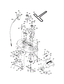 Mower Deck parts for Craftsman Front-Engine Lawn Tractor 917276751 from AppliancePartsPros.com