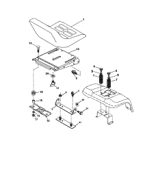 Seat Assembly parts for Craftsman Front-Engine Lawn Tractor 917276760 from AppliancePartsPros.com
