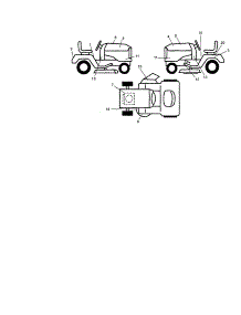 Decals parts for Craftsman Front-Engine Lawn Tractor 917276760 from AppliancePartsPros.com