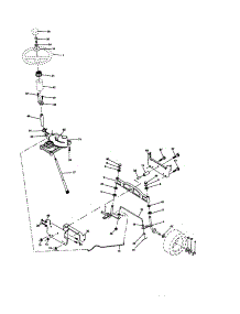 Steering Assembly parts for Craftsman Front-Engine Lawn Tractor 917276761 from AppliancePartsPros.com