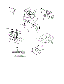 Engine parts for Craftsman Front-Engine Lawn Tractor 917276761 from AppliancePartsPros.com