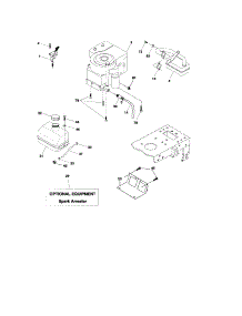 Engine parts for Craftsman Front-Engine Lawn Tractor 917276781 from AppliancePartsPros.com
