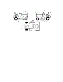 Decals parts for Craftsman Front-Engine Lawn Tractor 917276781 from AppliancePartsPros.com