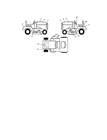 Decals parts for Craftsman Front-Engine Lawn Tractor 917276783 from AppliancePartsPros.com