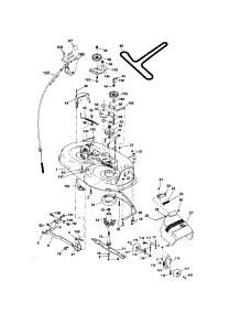 Mower Deck parts for Craftsman Front-Engine Lawn Tractor 917276783 from AppliancePartsPros.com