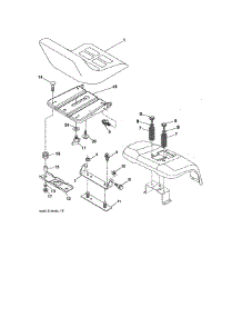 Seat Assembly parts for Craftsman Front-Engine Lawn Tractor 917276784 from AppliancePartsPros.com