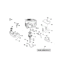 Engine parts for Craftsman Front-Engine Lawn Tractor 917276800 from AppliancePartsPros.com