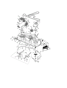 Mower Deck parts for Craftsman Front-Engine Lawn Tractor 917276800 from AppliancePartsPros.com