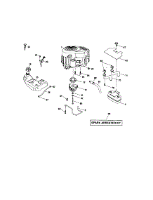 Engine parts for Craftsman Front-Engine Lawn Tractor 917276801 from AppliancePartsPros.com