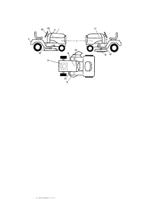 Decals parts for Craftsman Front-Engine Lawn Tractor 917276801 from AppliancePartsPros.com