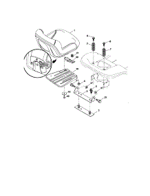 Seat Assembly parts for Craftsman Front-Engine Lawn Tractor 917276802 from AppliancePartsPros.com