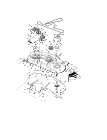 Mower Deck parts for Craftsman Front-Engine Lawn Tractor 917276802 from AppliancePartsPros.com