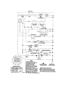 Schematic-Tractor parts for Craftsman Front-Engine Lawn Tractor 917276810 from AppliancePartsPros.com