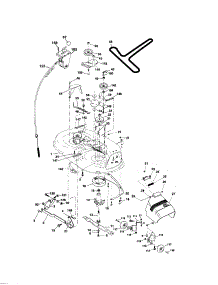 Mower Deck parts for Craftsman Front-Engine Lawn Tractor 917276811 from AppliancePartsPros.com
