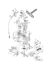 Mower Deck parts for Craftsman Front-Engine Lawn Tractor 917276814 from AppliancePartsPros.com