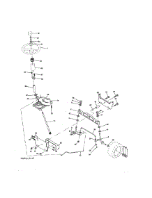 Steering Assembly parts for Craftsman Front-Engine Lawn Tractor 917276817 from AppliancePartsPros.com